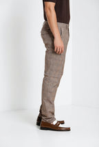 Torino City pantalone chino uomo stampa galles slim fit