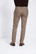 Torino City pantalone chino uomo stampa galles slim fit