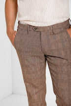 Torino City pantalone chino uomo stampa galles slim fit