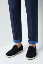 Torino City Travel men's chino pants technical stretch satin slim fit