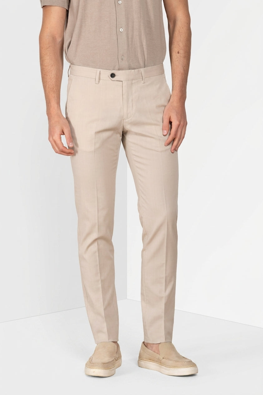 Torino City men's chino pants in wool twill slim fit