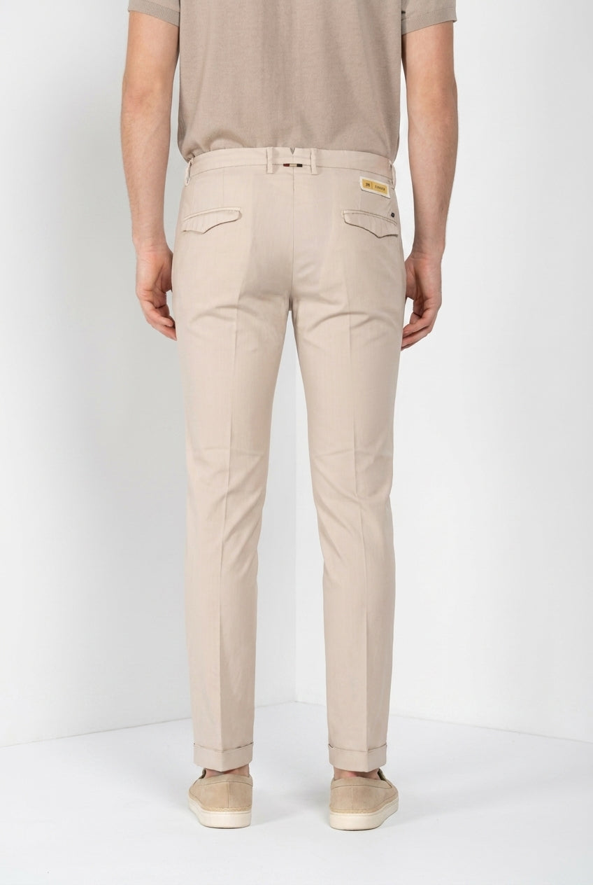 Torino City men's chino pants in wool twill slim fit