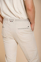 Torino City men's chino pants in fine cotton and lyocell tricot slim fit