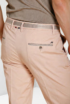 Torino 1 Pinces Hose Chino Herren aus Stretch-Gabardine slim fit