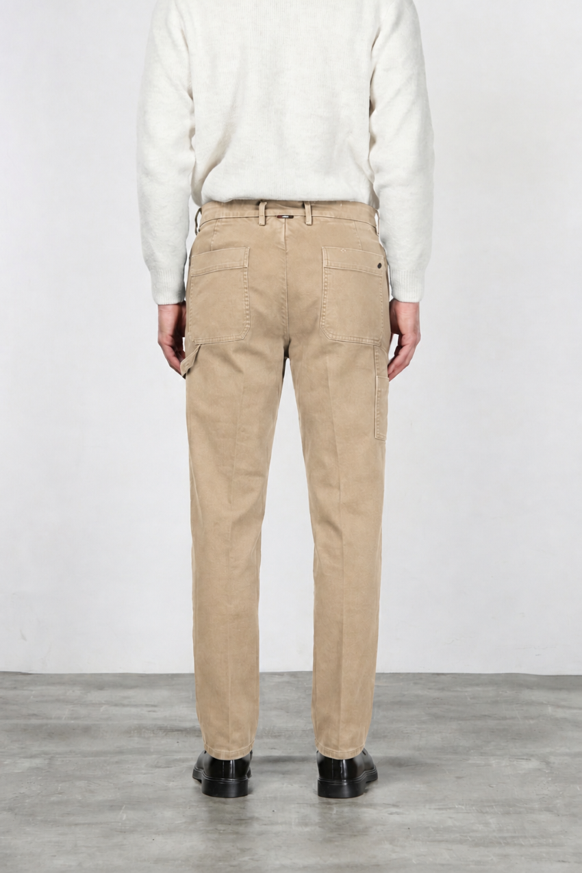 Square Work men’s chino pants in stretch bull with relaxed fit
