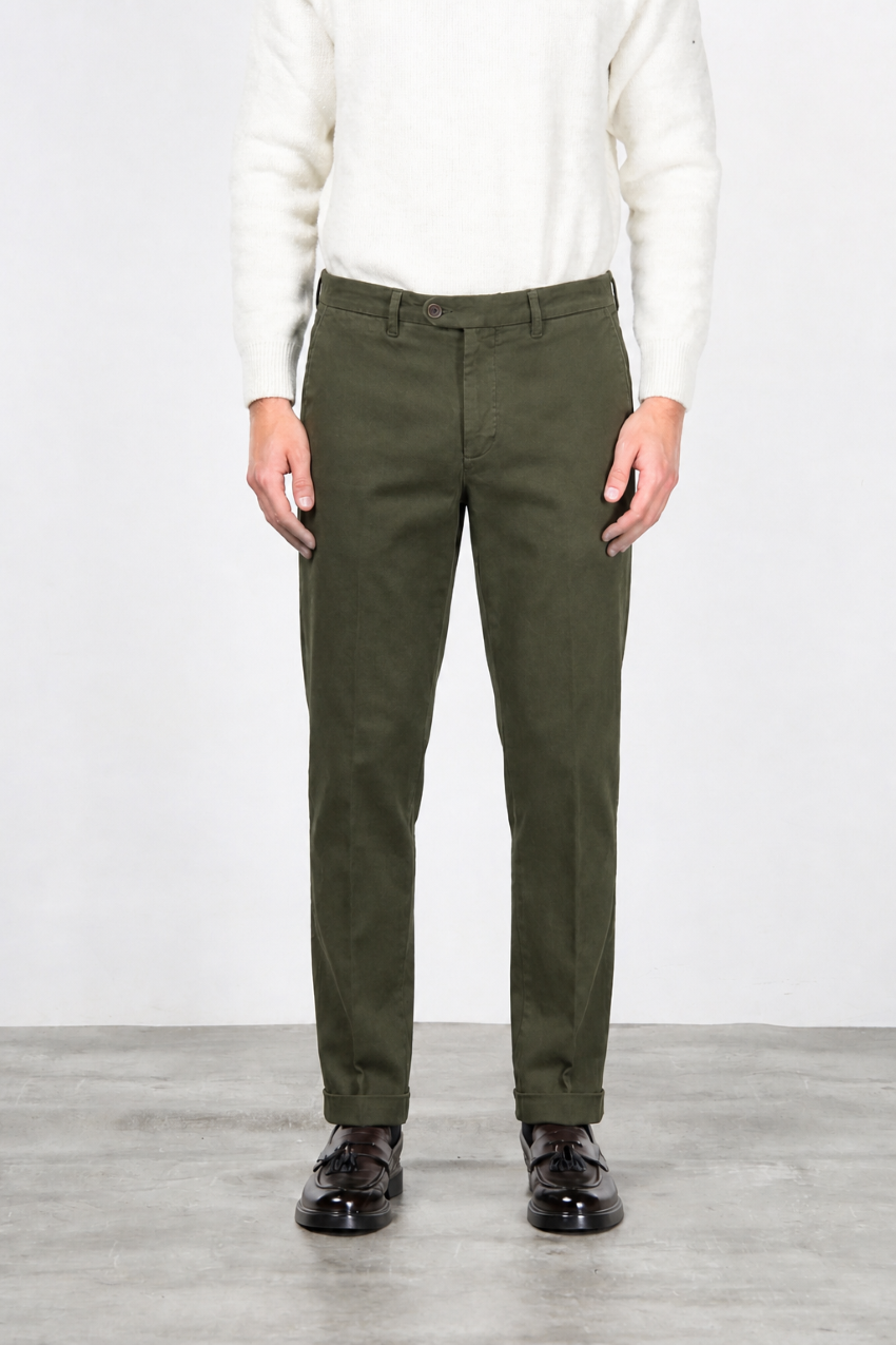 Square Work men’s chino pants in stretch bull with relaxed fit
