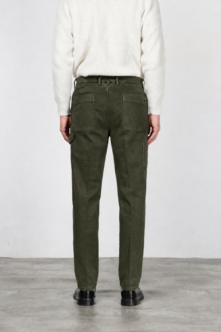 Square Work men’s chino pants in stretch bull with relaxed fit
