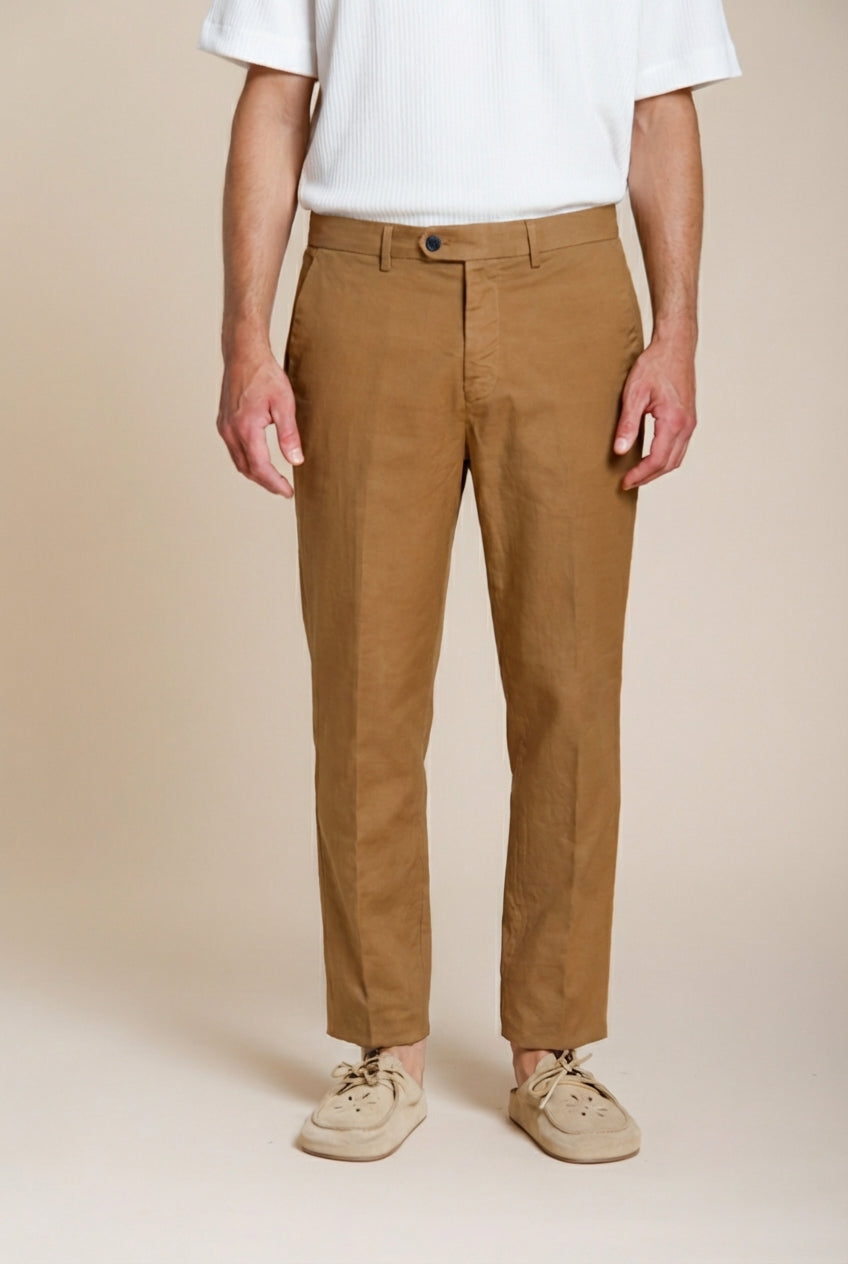 Boston Herren Chino Hose aus Stretch Cavallery relaxed fit