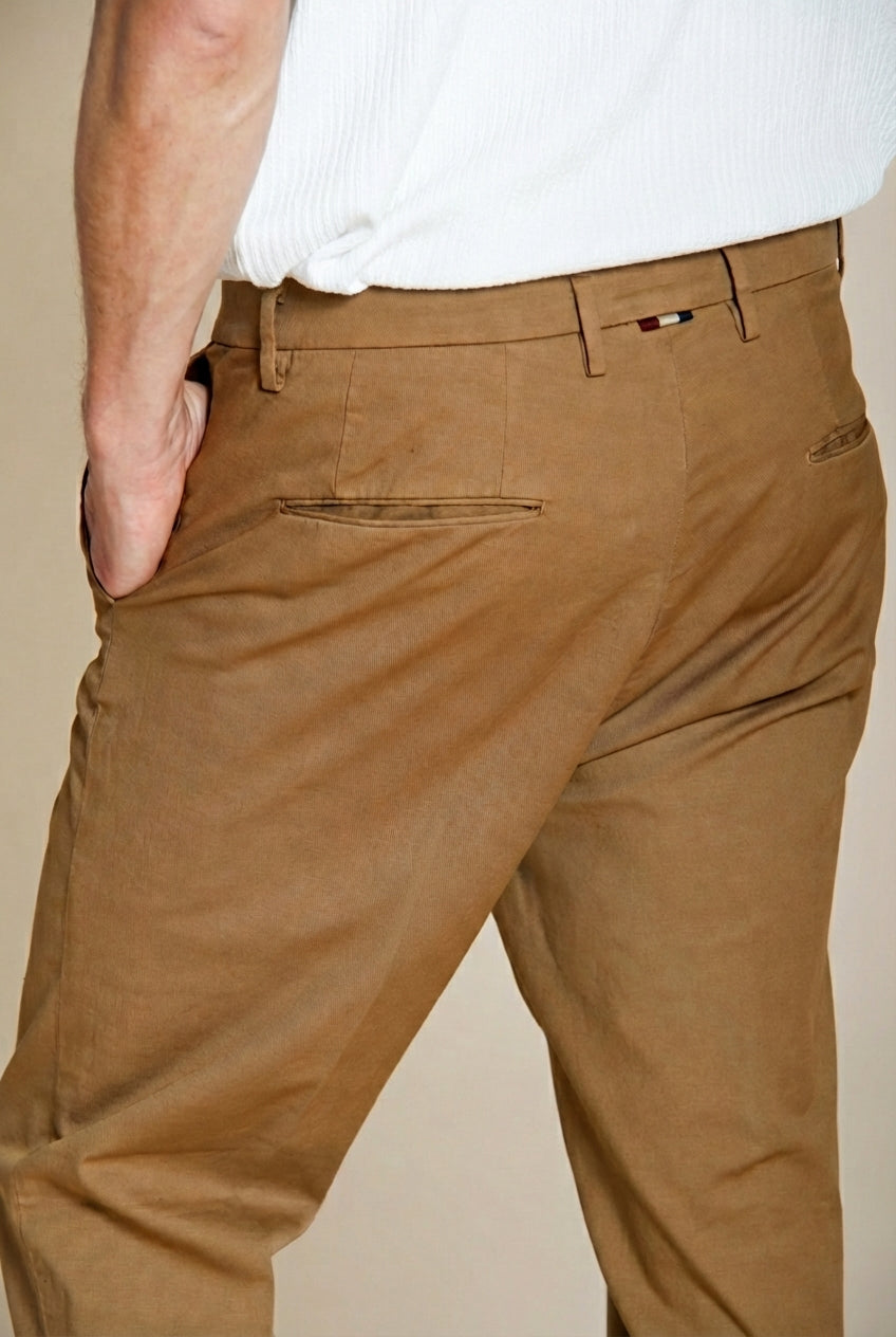 Boston Herren Chino Hose aus Stretch Cavallery relaxed fit