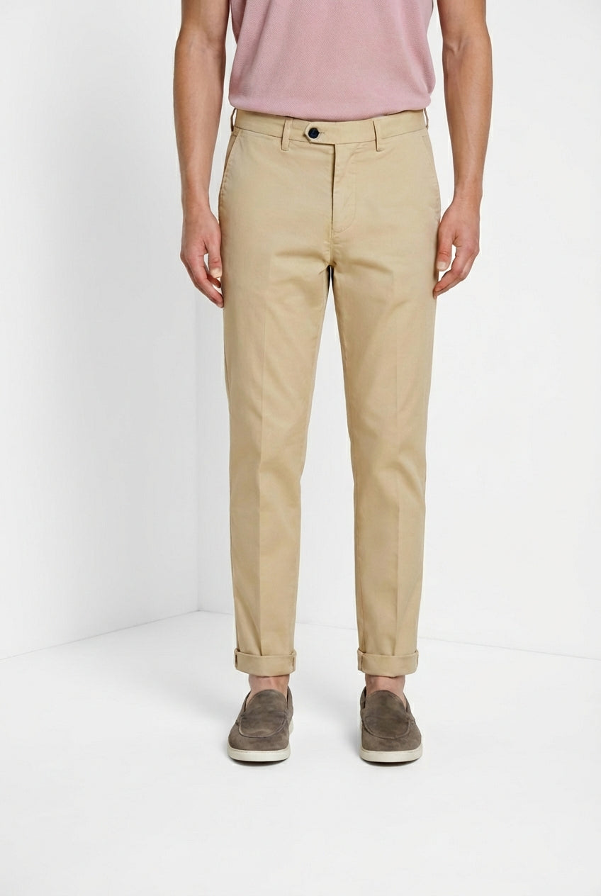 Boston pantalon chino homme en twill léger stretch relaxed fit