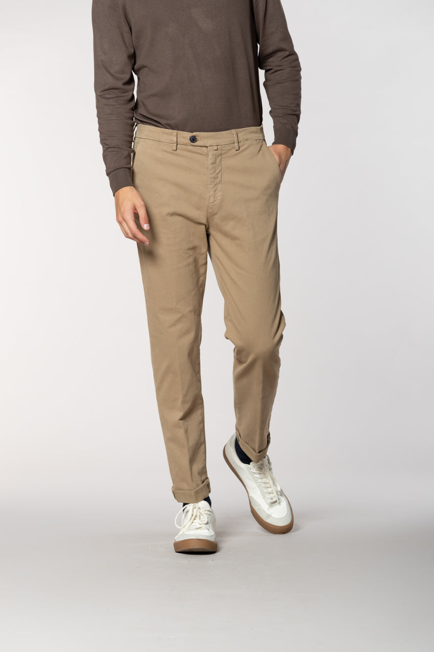Boston Herren-Chinohose aus Baumwolle mit diagonalem Gewebe relaxed fit