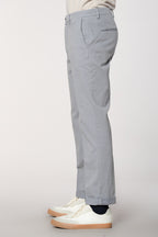 Boston pantalone chino uomo in cotone trama diagonale relaxed fit