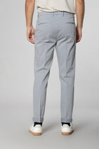 Boston pantalone chino uomo in cotone trama diagonale relaxed fit