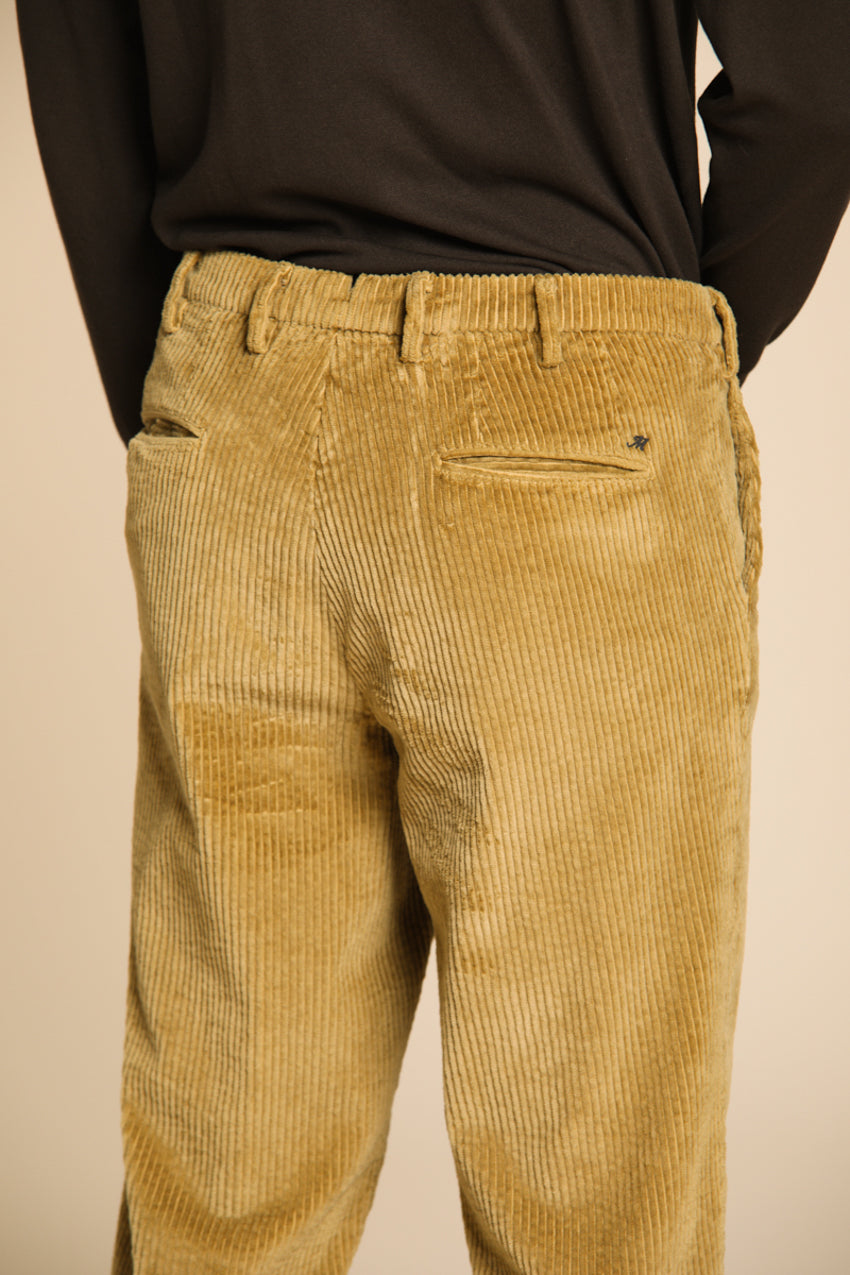 Foto 4 Boston pantalone chino uomo in velluto costa larga relaxed fit