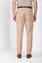 Boston pantalone chino uomo in twill leggero stretch relaxed fit