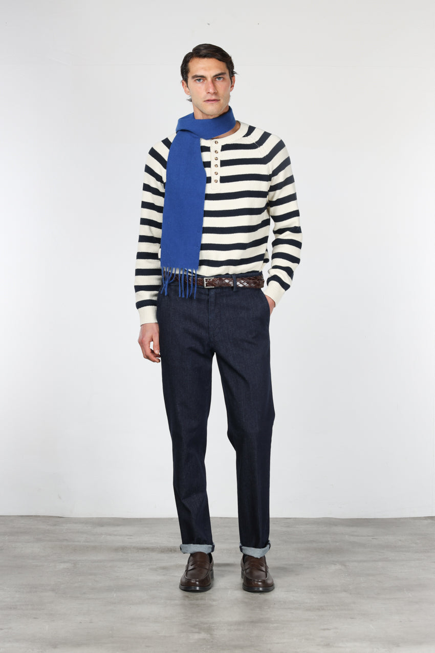 Madison pantalon chino homme en techno denim stretch carrot fit
