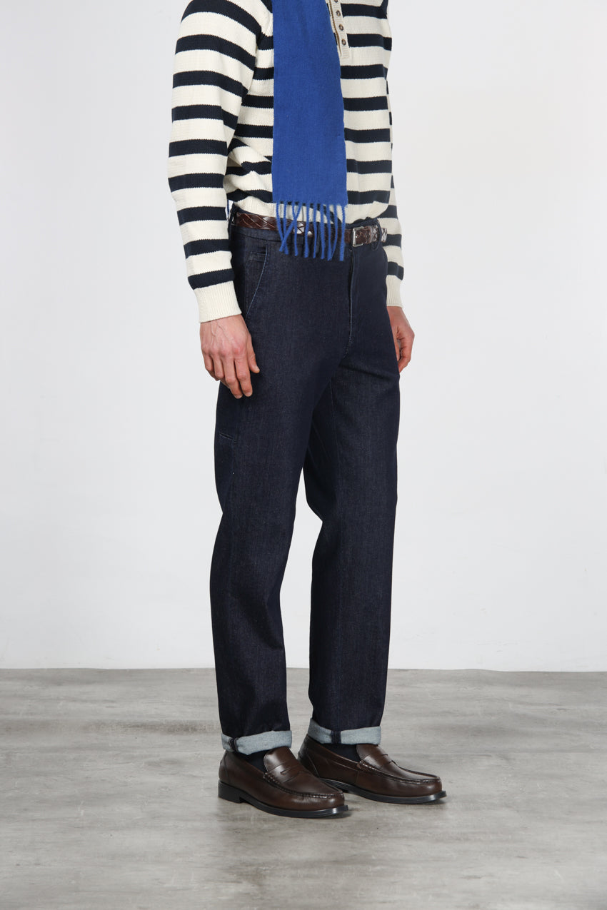 Madison pantalon chino homme en techno denim stretch carrot fit
