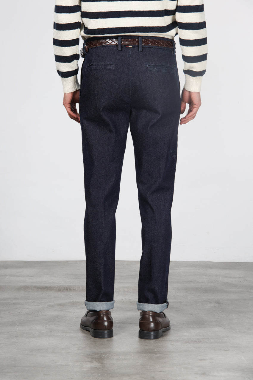 Madison pantalon chino homme en techno denim stretch carrot fit
