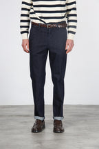 Madison pantalon chino homme en techno denim stretch carrot fit

