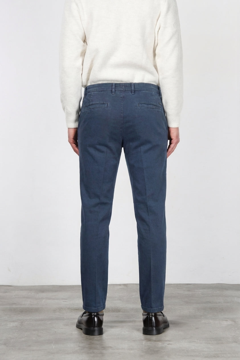 Madison pantalone chino uomo in bull stretch carrot fit