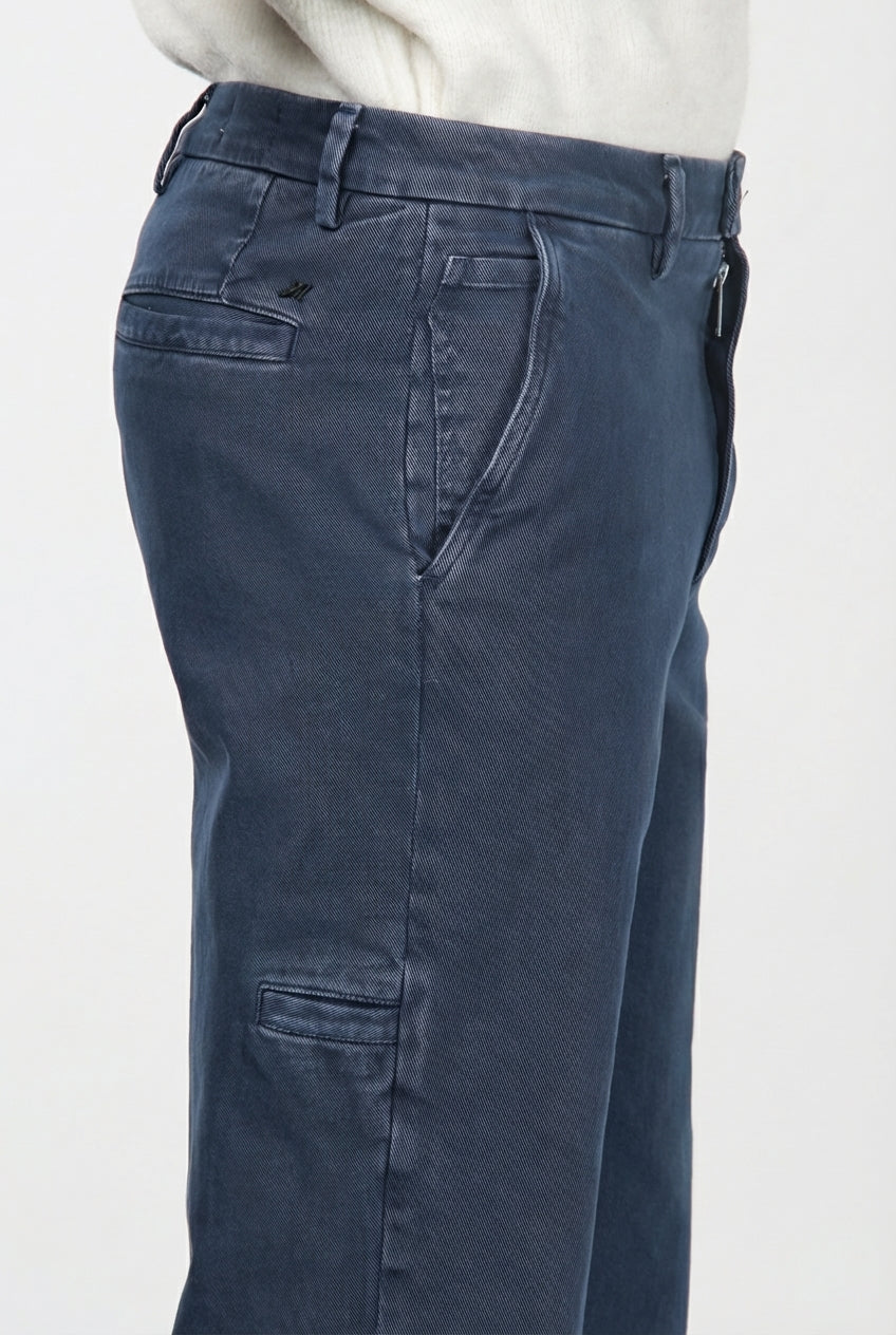 Madison pantalone chino uomo in bull stretch carrot fit