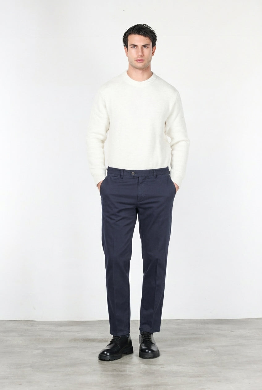 Garden men’s chino pants in stretch bull with carrot fit
