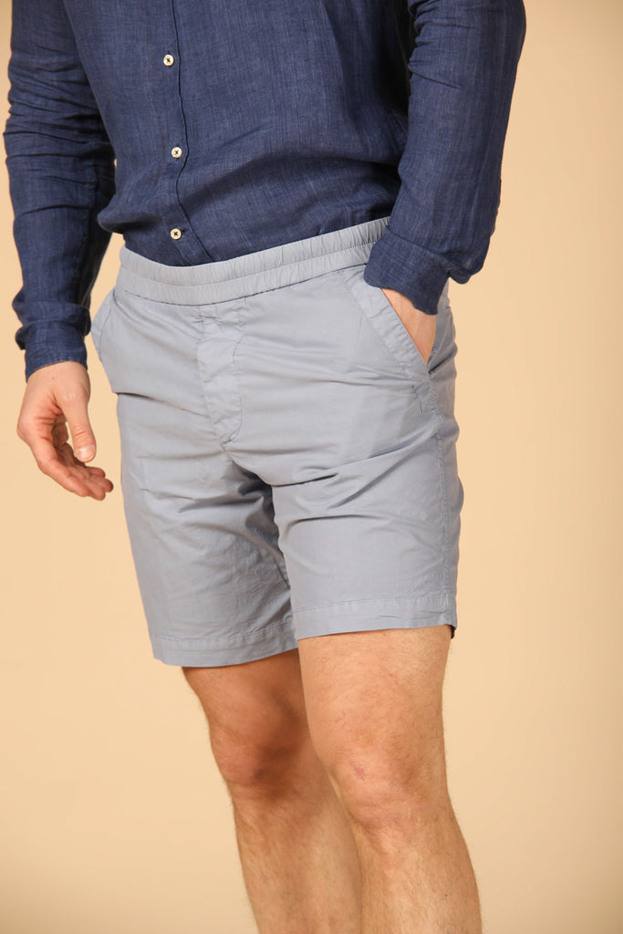 Image 1 of men's chino Bermuda shorts, Capri Khinos Summer model, in azure, regular fit by Mason's