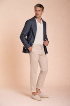 New York pantalon chino homme en gabardine stretch regular fit ①