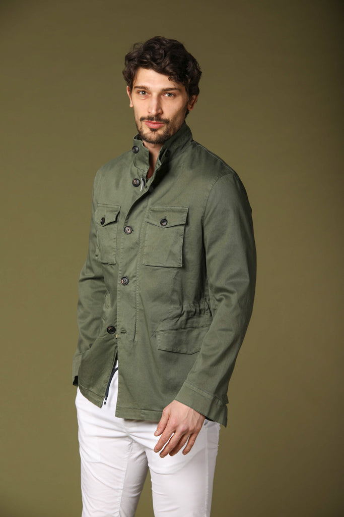 Image 1 of Mason's City Field model men's jacket in green, regular fit