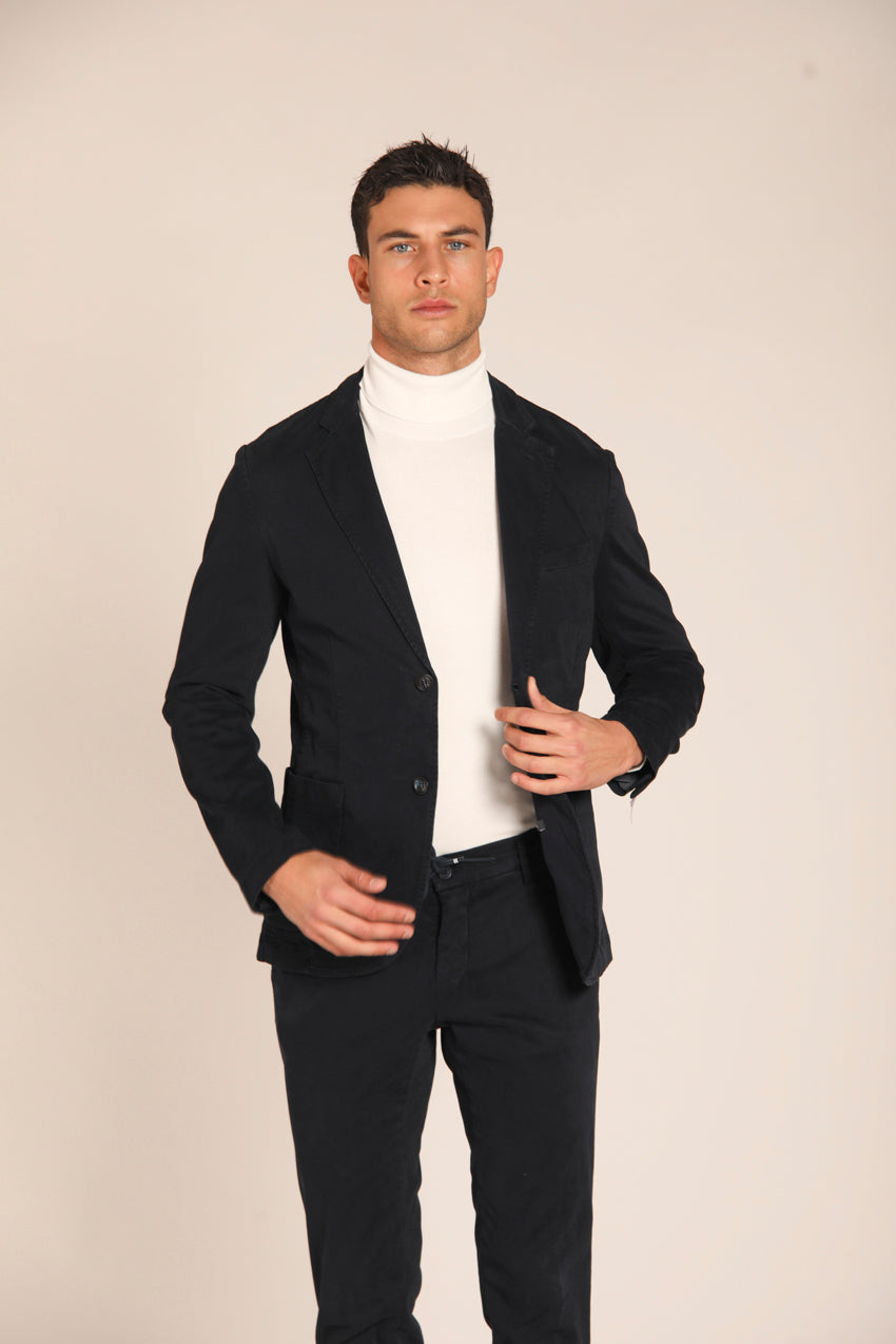 immagine 3 di blazer uomo, modello Da Vinci di colore blu navy, fit regular di mason's