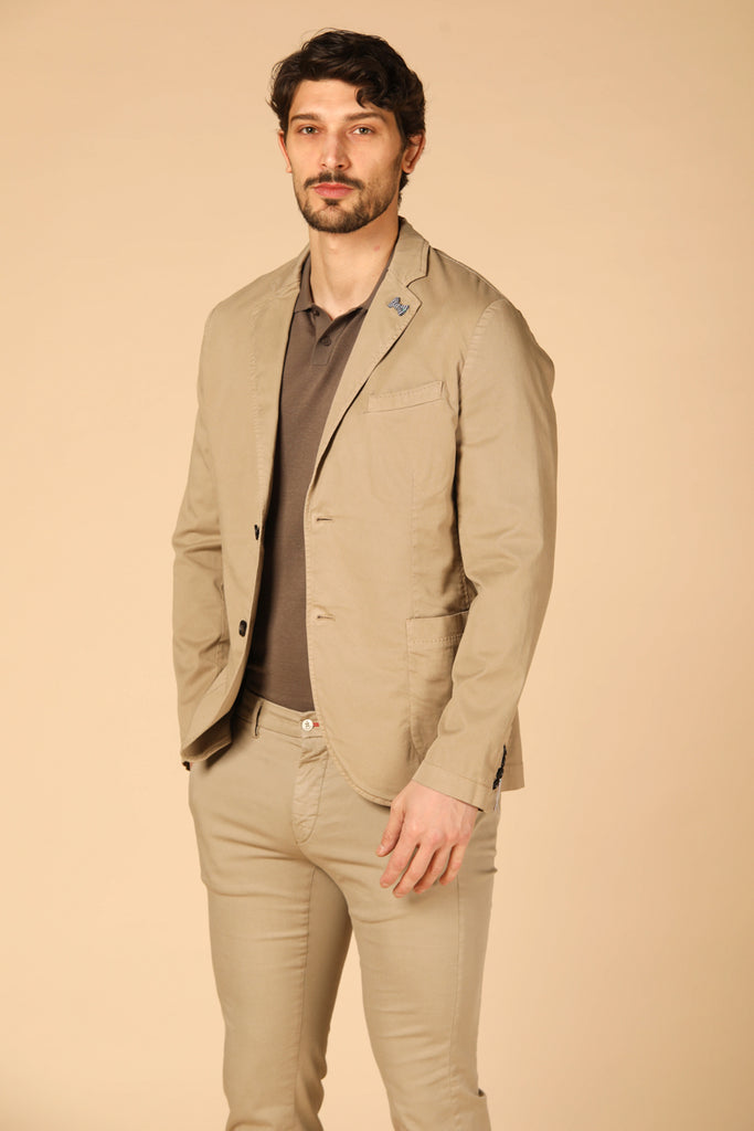 Image 1 of Mason's Da Vinci Travel model men's blazer in khaki, regular fit