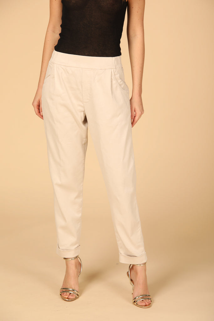 Image 1 of Women's Mason's Easy Model Jogger Chino in Stucco Color, Relaxed Fit