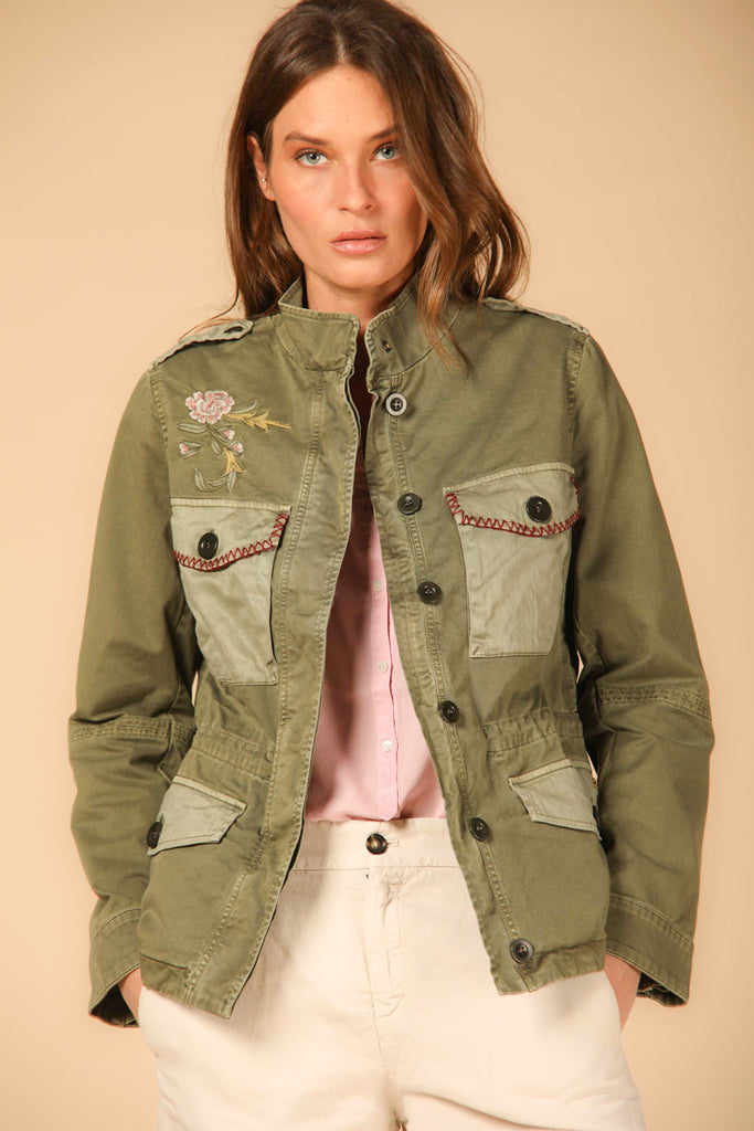 Image 1 of Eva model field jacket in green by Mason's.