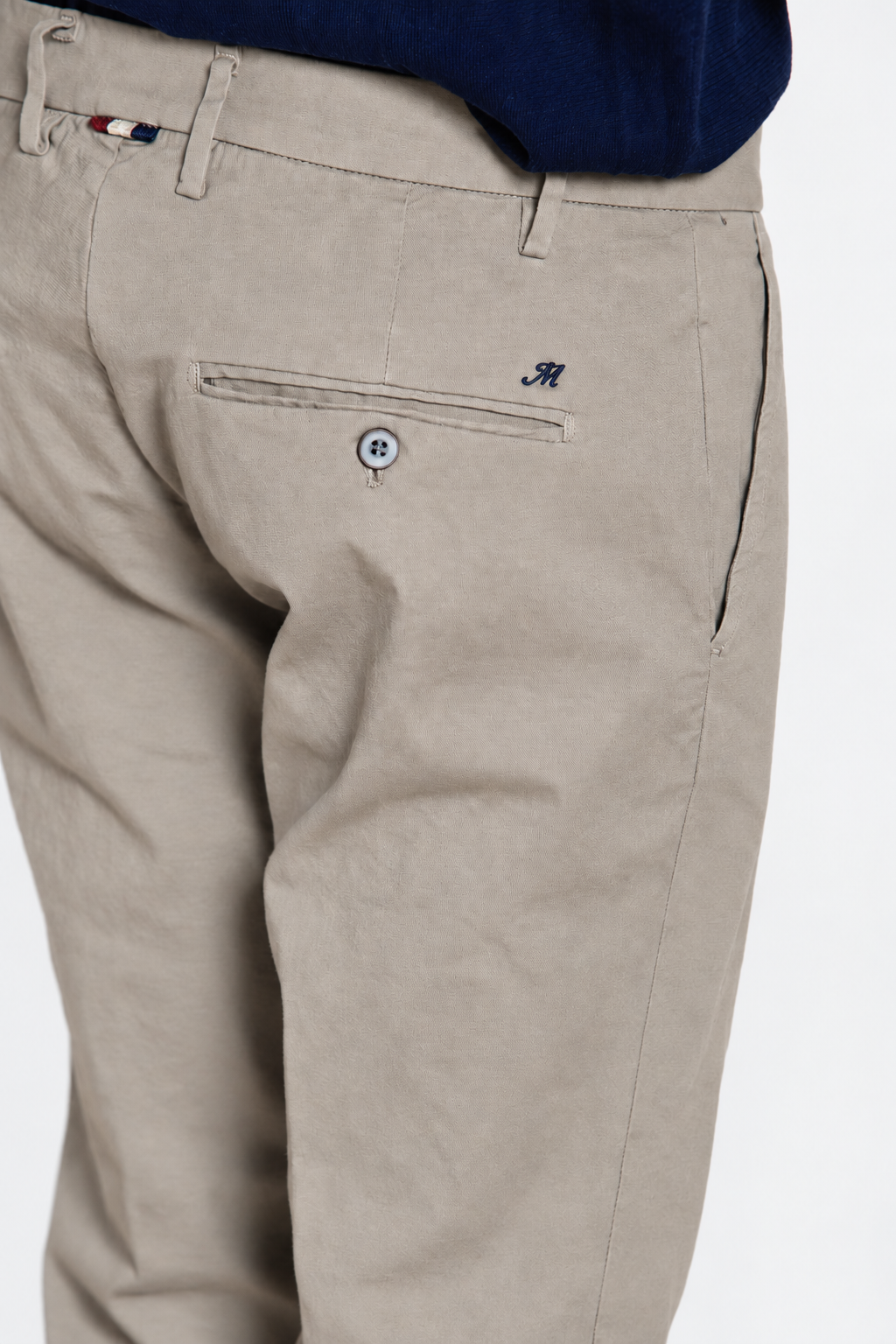 Milano men's chino pants in stretch gabardine extra slim fit ①