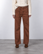 Violette pantalone chino donna in twill baloon fit ①