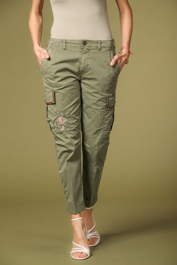 Image 1 of Women's Mason's Judy Archivio Model Cargo Pants in Green, Relaxed Fit