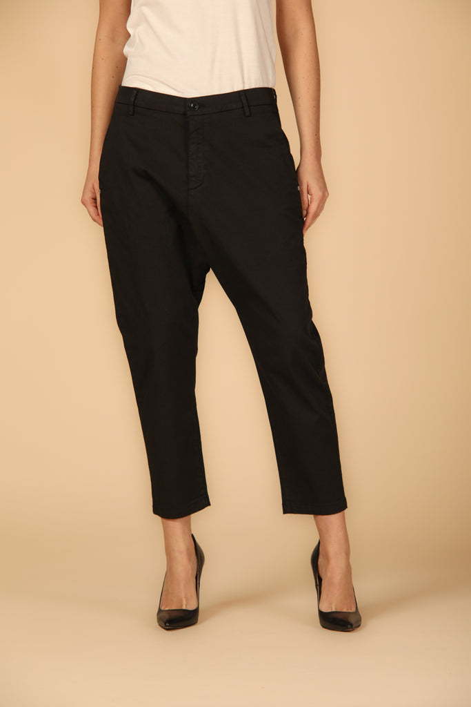 Image 1 of Women's Malibu Model Chino Pants in Black, Relaxed Fit