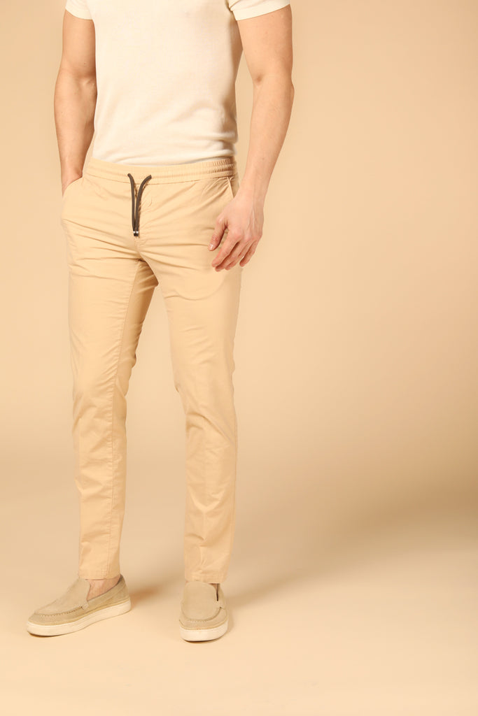 Image 1 of men's New York Sack jogger chino pants in dark khaki, regular fit by Mason's