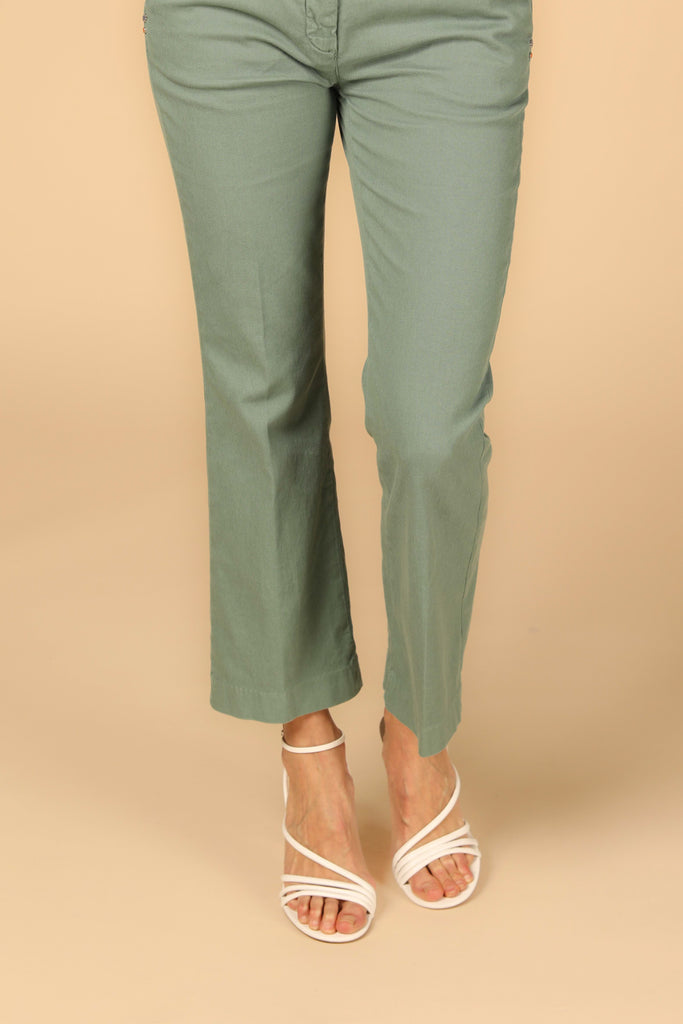 Image 1 of Women's Mason's New York Trumpet Model Chino Pants in Mint Green, Slim Fit