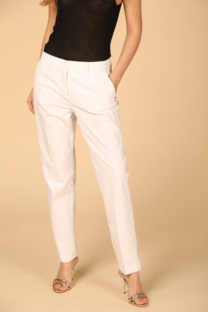 Image 1 of  Women's New York Model Chino Pants in White, Regular Fit