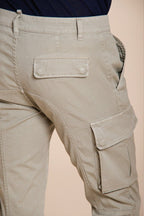 Chile pantalone cargo uomo in raso stretch extra slim fit ①