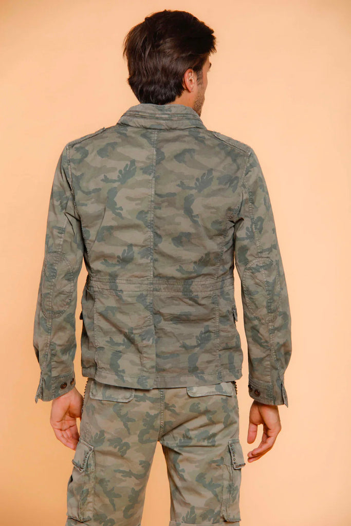 M74 JACKET man field jacket in cotton with camouflage pattern