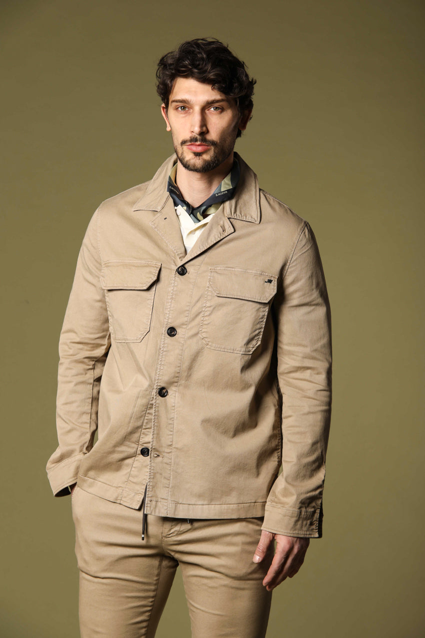 Image 1 of Mason's men's Summer model overshirt jacket in kaki, regular fit