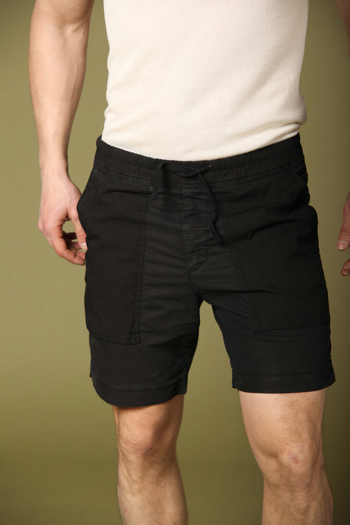Image 1 of men's chino Bermuda shorts, Taormina model, in black, regular fit by Mason's
