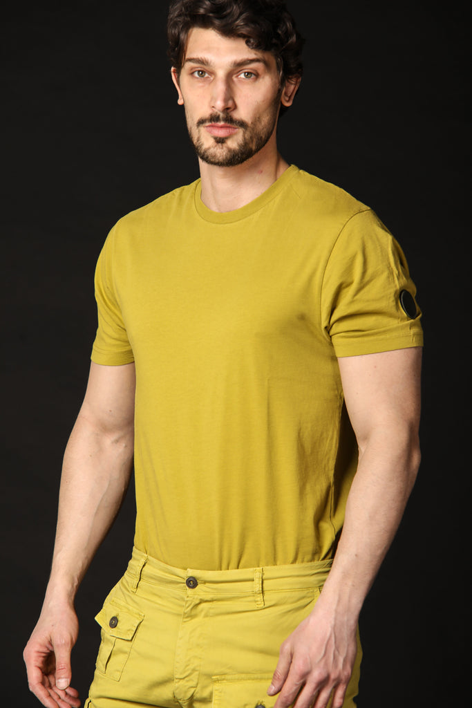 Image 1 of men's Tom MM T-shirt in lime green, regular fit by Mason's