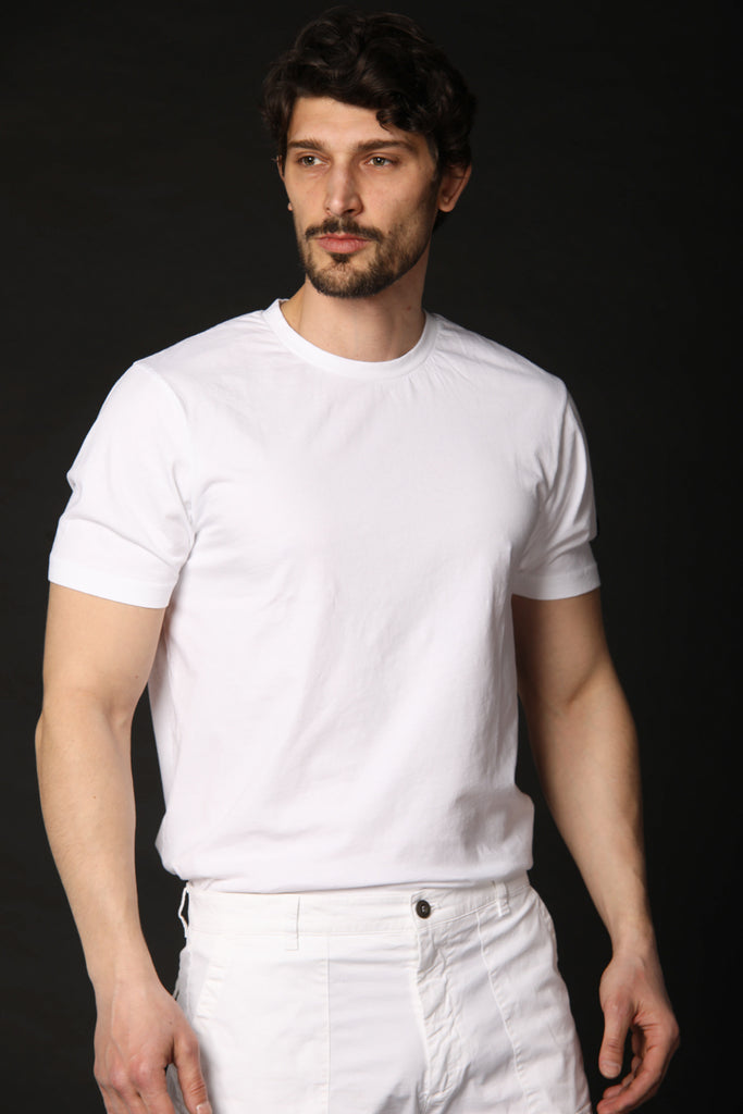 Image 1 of a men's Mason's T-shirt, Tom MM model, in white with a regular fit