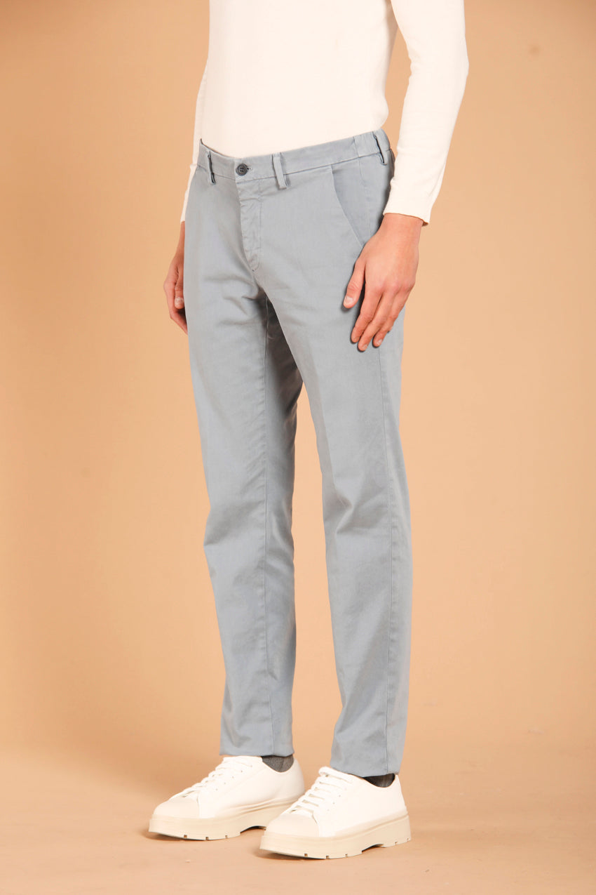 Foto 4 Torino City String pantalone chino uomo in gabardina slim fit