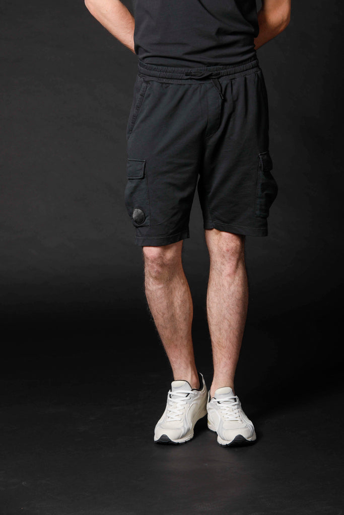 image 1 of men's cargo sweat bermuda limited edition Chile model in black regular fit by Mason's