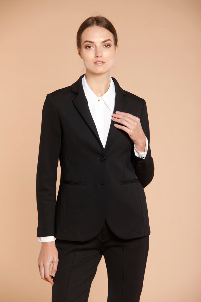 picture 2 of women's Helena blazer in black jersey  by Mason's