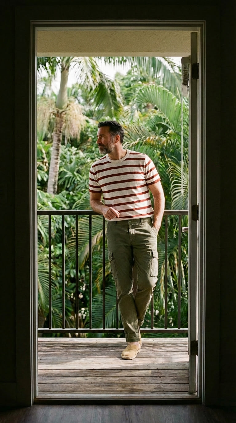 Chile Herren Cargo Hose aus Stretch-Satin extra slim fit ①